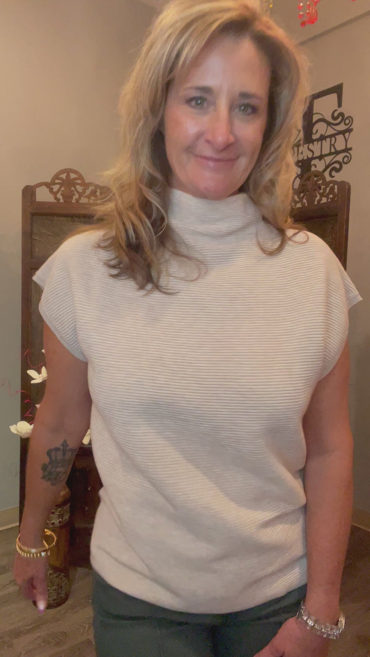 Tops, Cap Sleeve Sweater